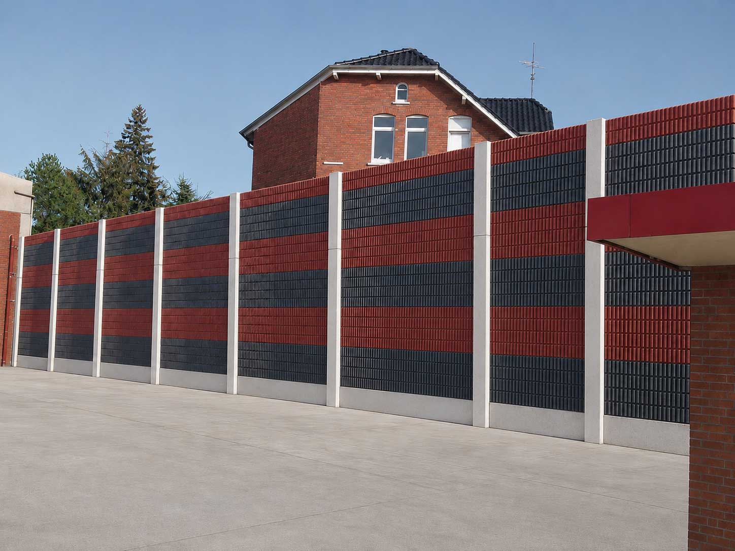 Lärmschutzwand beim Melitta Werk