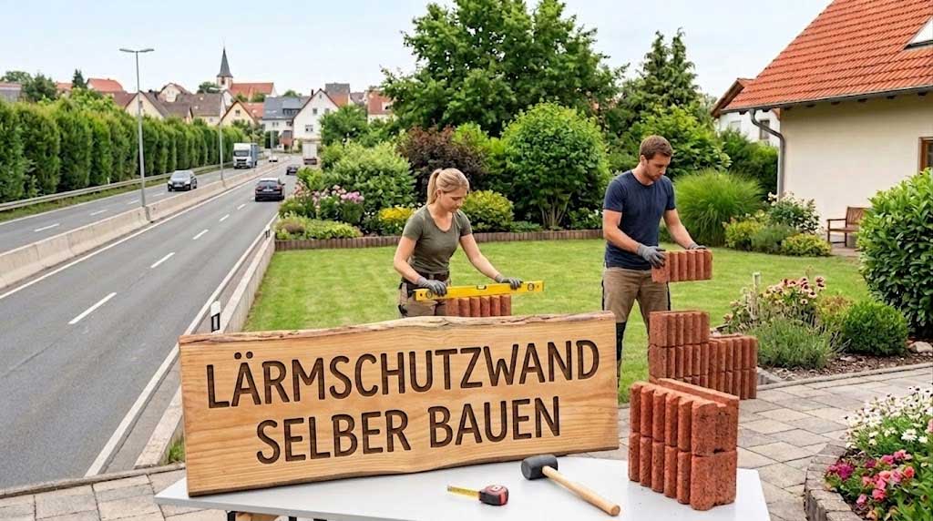Vorschau: Lärmschutzwand Selbstbau 2 Meter